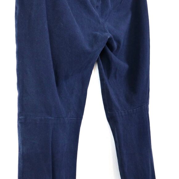 J Crew Size 4 Petite Minnie Pants Stretch Twill Cigarette Navy Blue - Picture 8 of 11